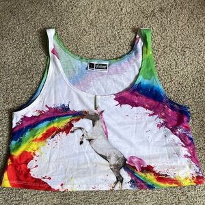 Unicorn crop tank